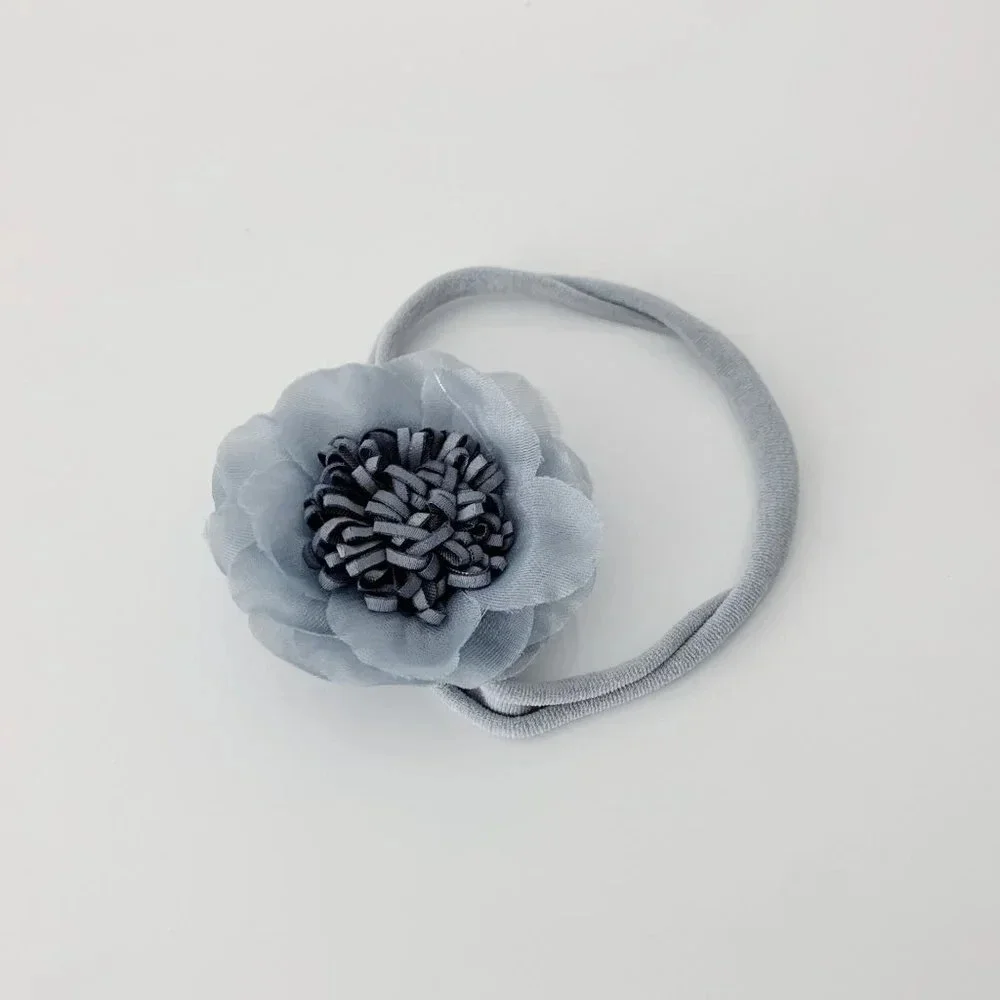 NWT - Pretty Baby & Toddler Girls Headband Flower Bohemian Soft Nylon Hair Band